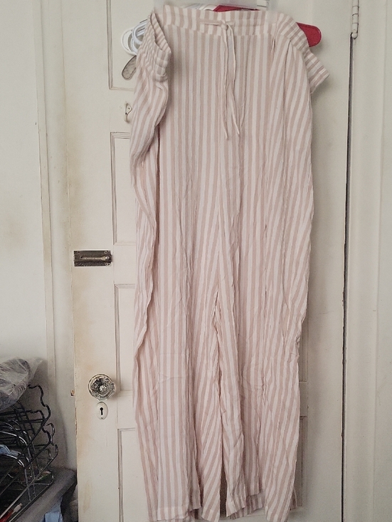 torrid Pants - Tan And Cream Wide Leg Pant With Pockets